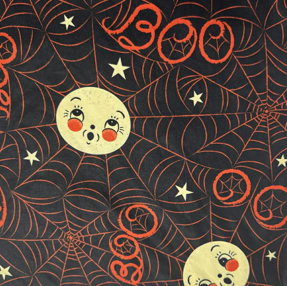 Luna Boo Orange Webs & Stars - Johanna Parker (Exclusive) - Pocket Leggings-2