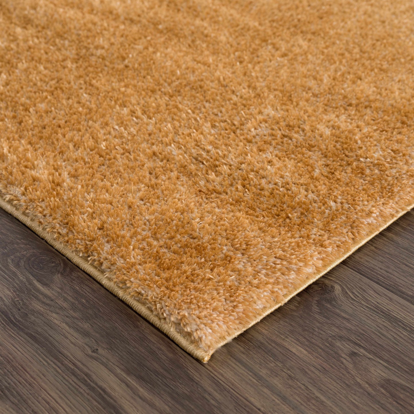 Heavenly Solid Mustard Plush Rug - Clearance-4