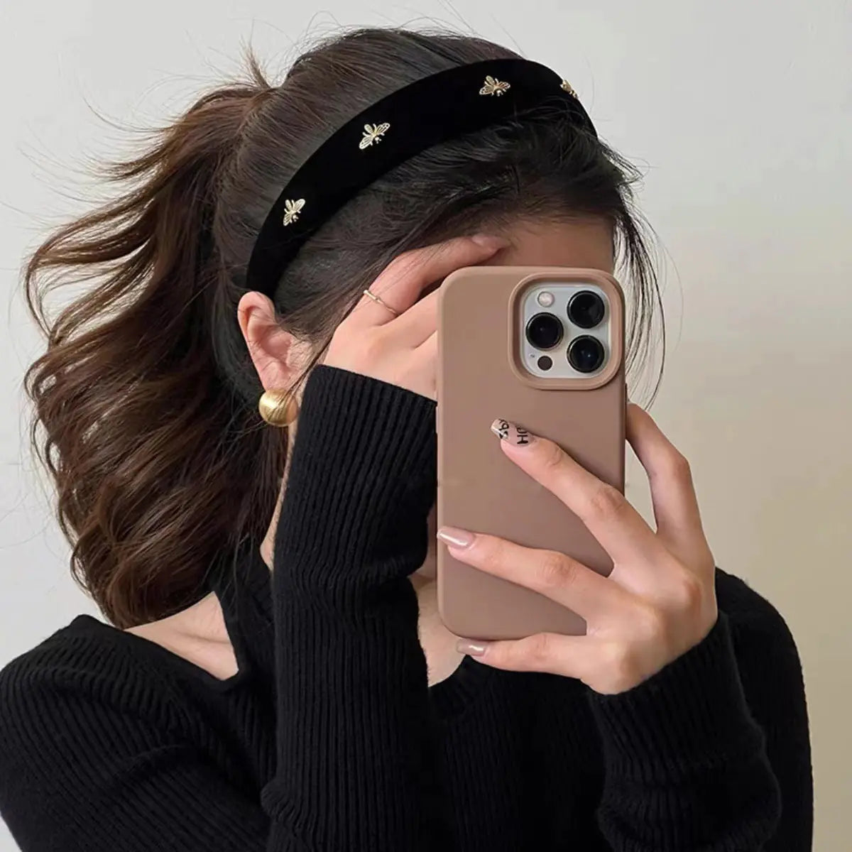 Velvet Bee Fabric Face Wash Headband for Women