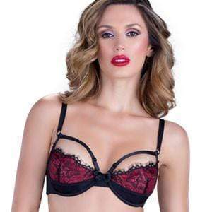 SEXY EYELASH STRAPPY LACE BRA OH LA LA CHERI-0