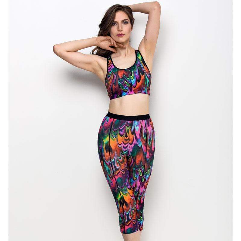 Sports Bra Stetch Fit Top Lauma Active Multicolor-3