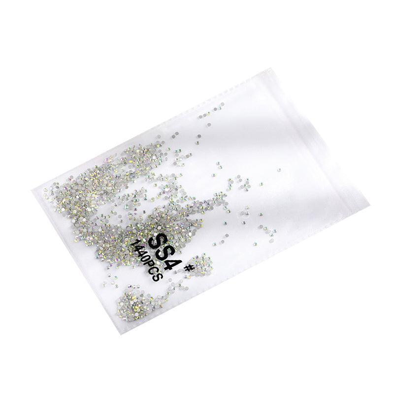 1440Pcs Glitter Rhinestones Crystal Flat Clear Bottom Glass Nail Art Nail Drill-15