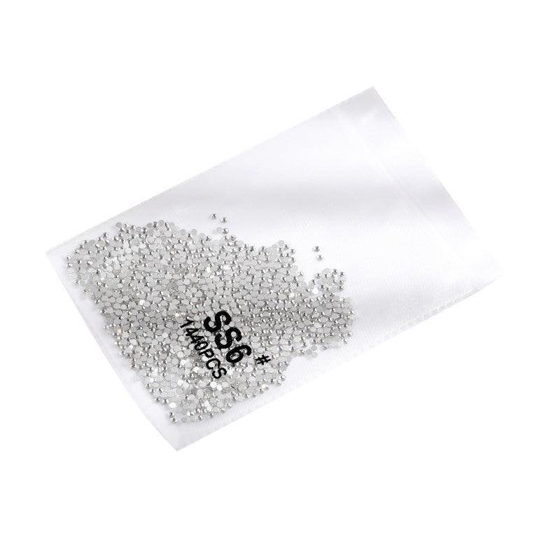 1440Pcs Glitter Rhinestones Crystal Flat Clear Bottom Glass Nail Art Nail Drill-8