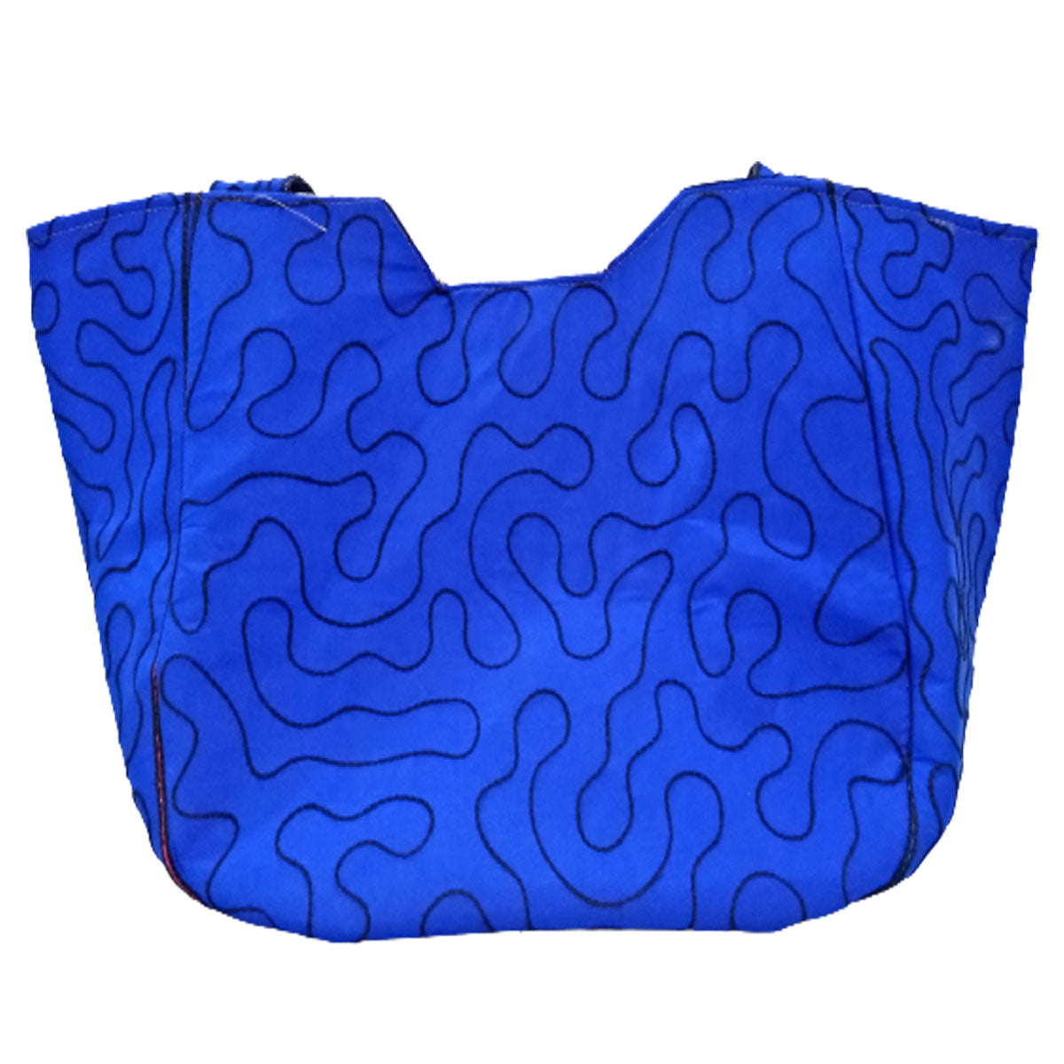 Handmade Antique Blue Stone Tote Bag-5