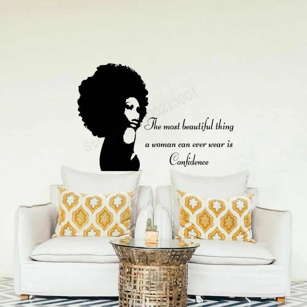 African Woman Wall Sticker and Poster Decor