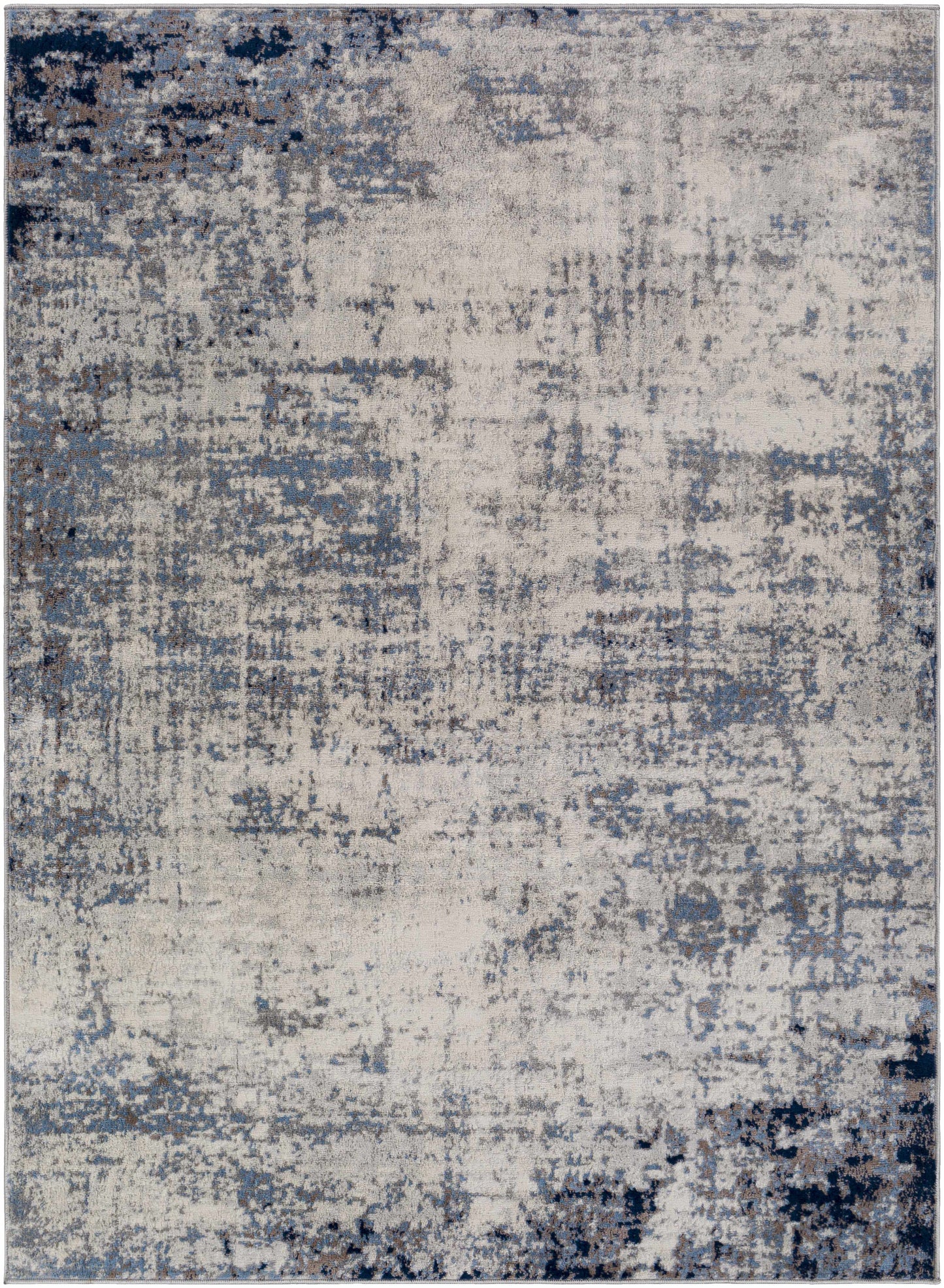 Texanna Abstract Blue/Gray Area Rug-7