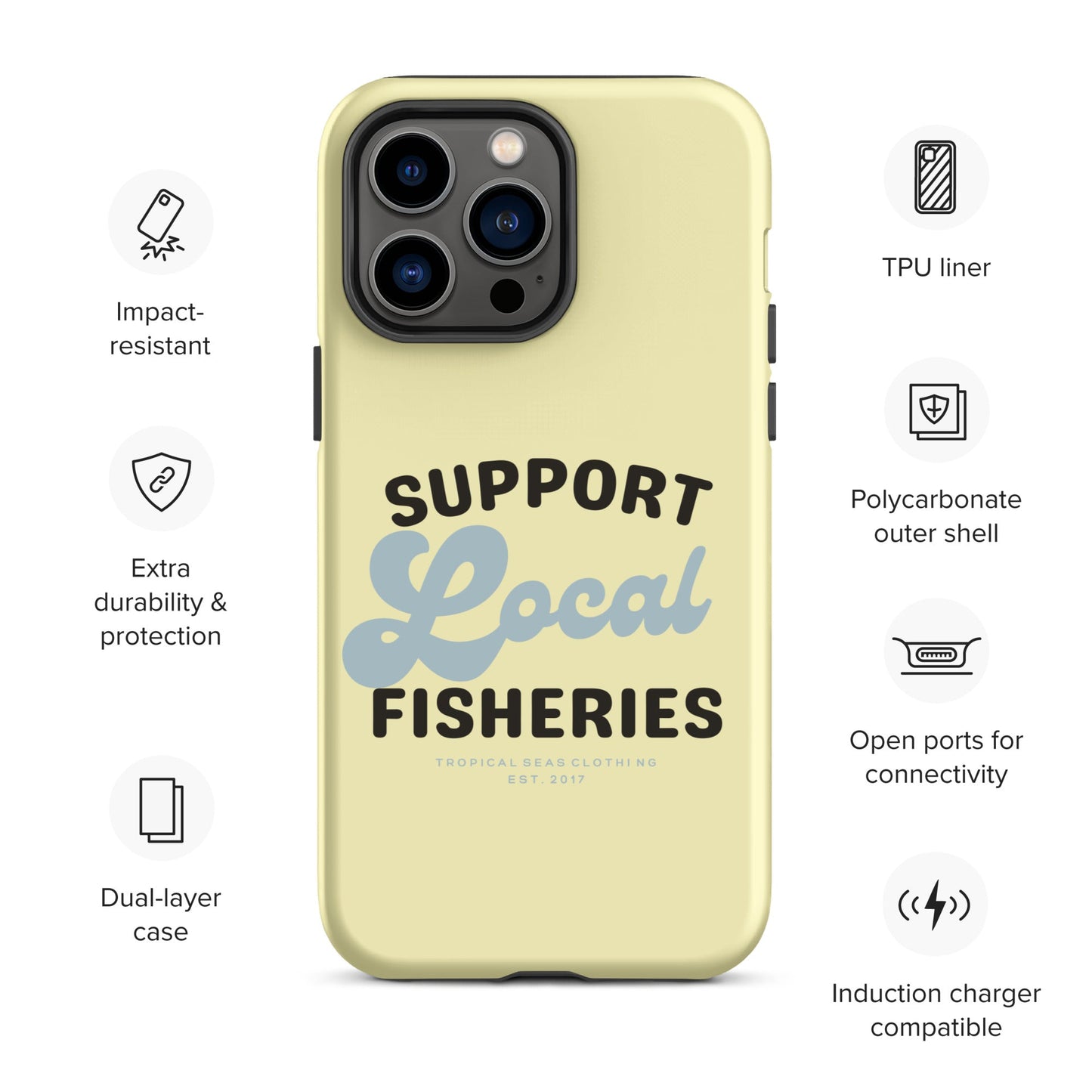 Local Fisheries Tough Case for iPhone®-8