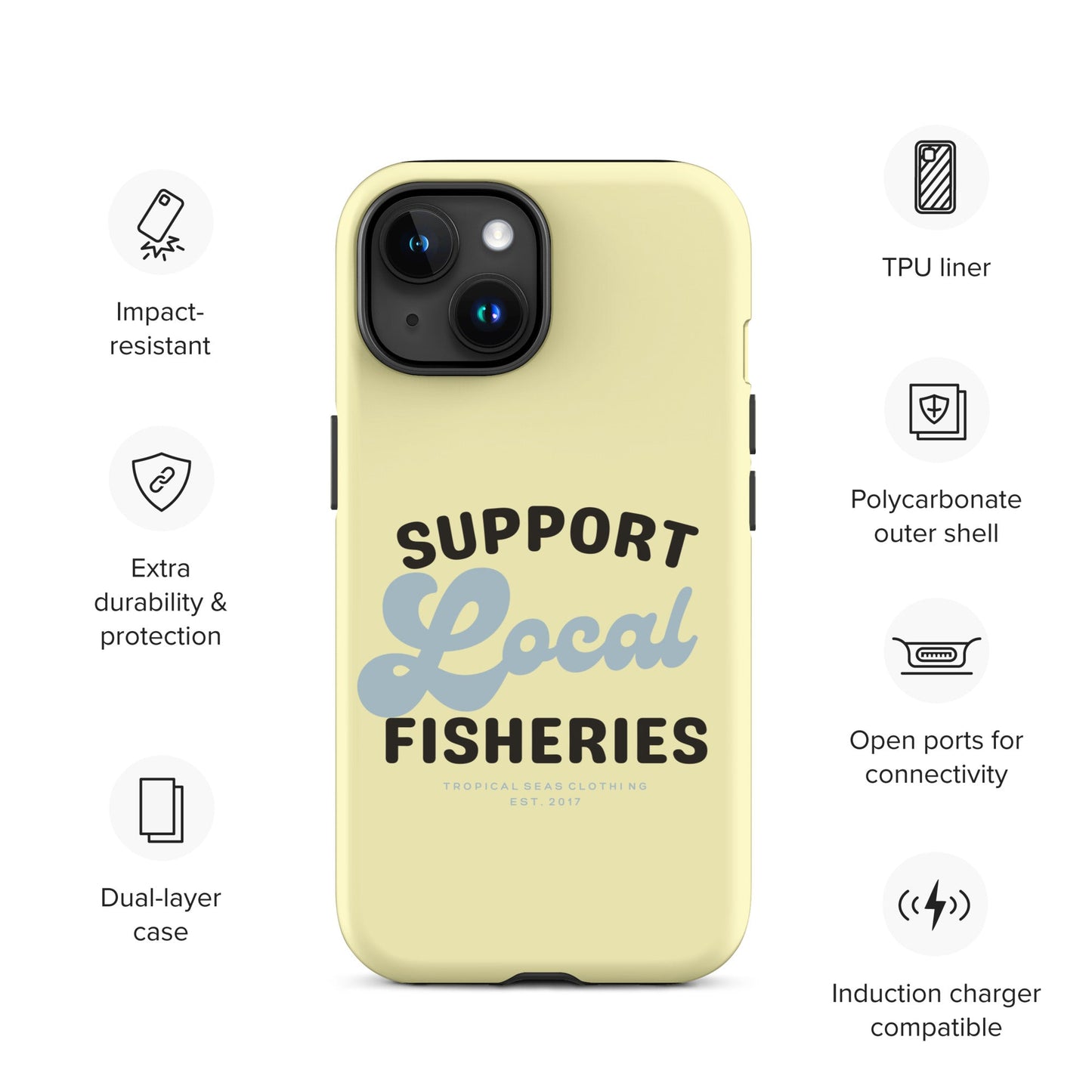 Local Fisheries Tough Case for iPhone®-9
