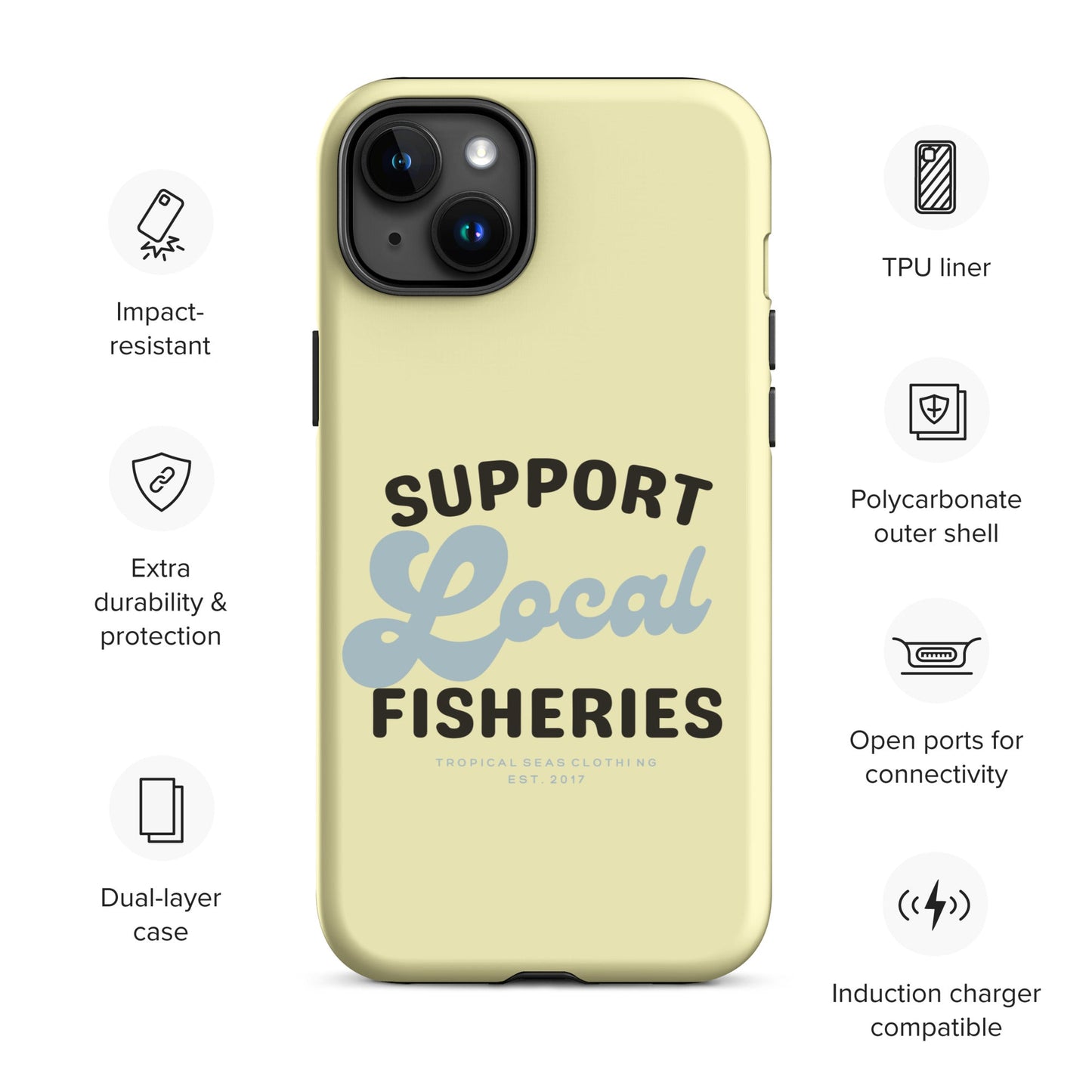 Local Fisheries Tough Case for iPhone®-10