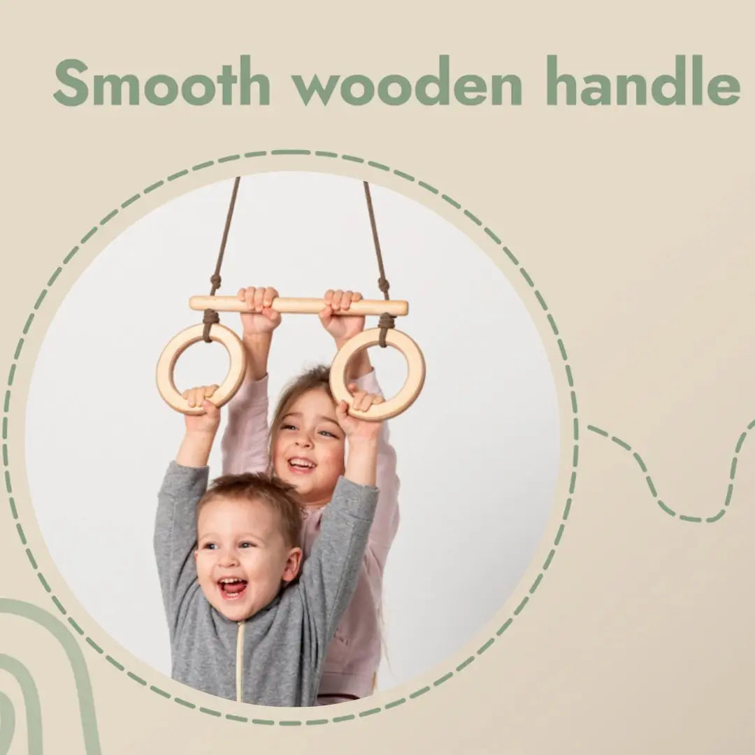 Trapeze swing bar with rings-3