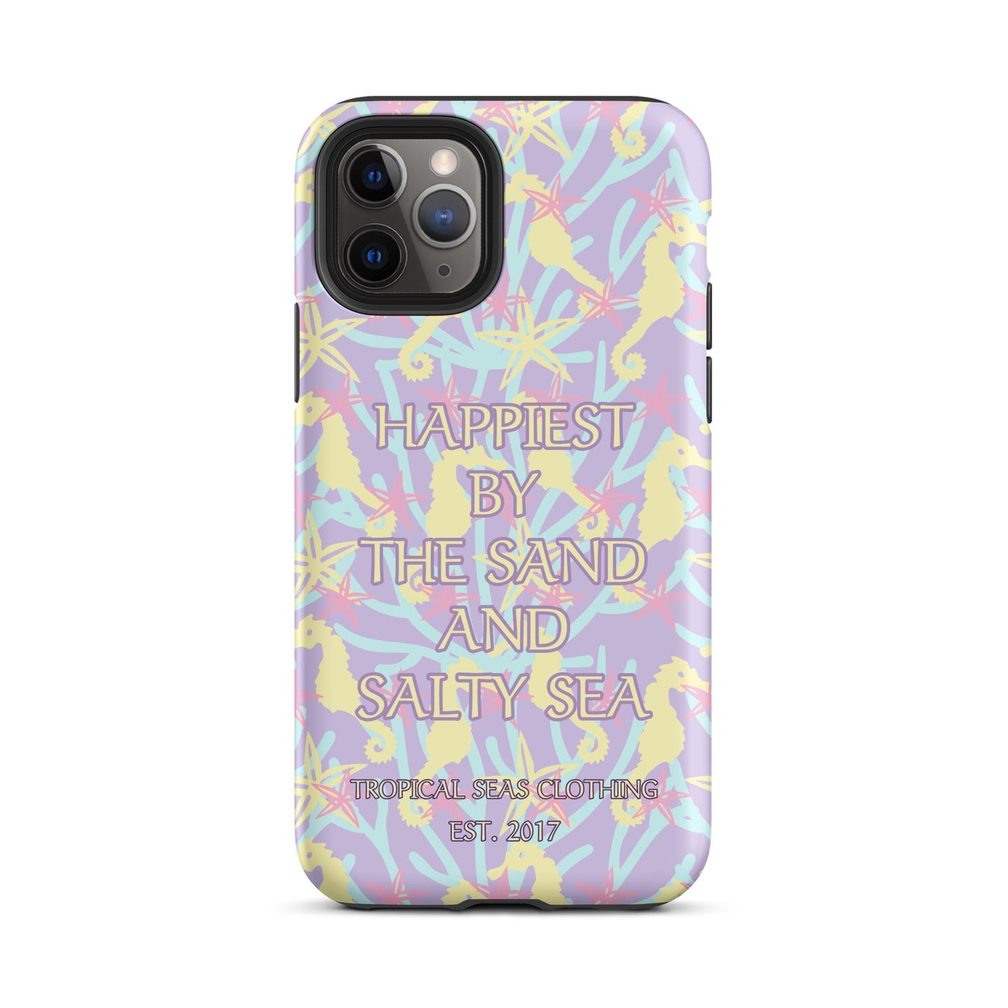 Happiest By the Sand and Salty Sea Tough Case for iPhone®-4