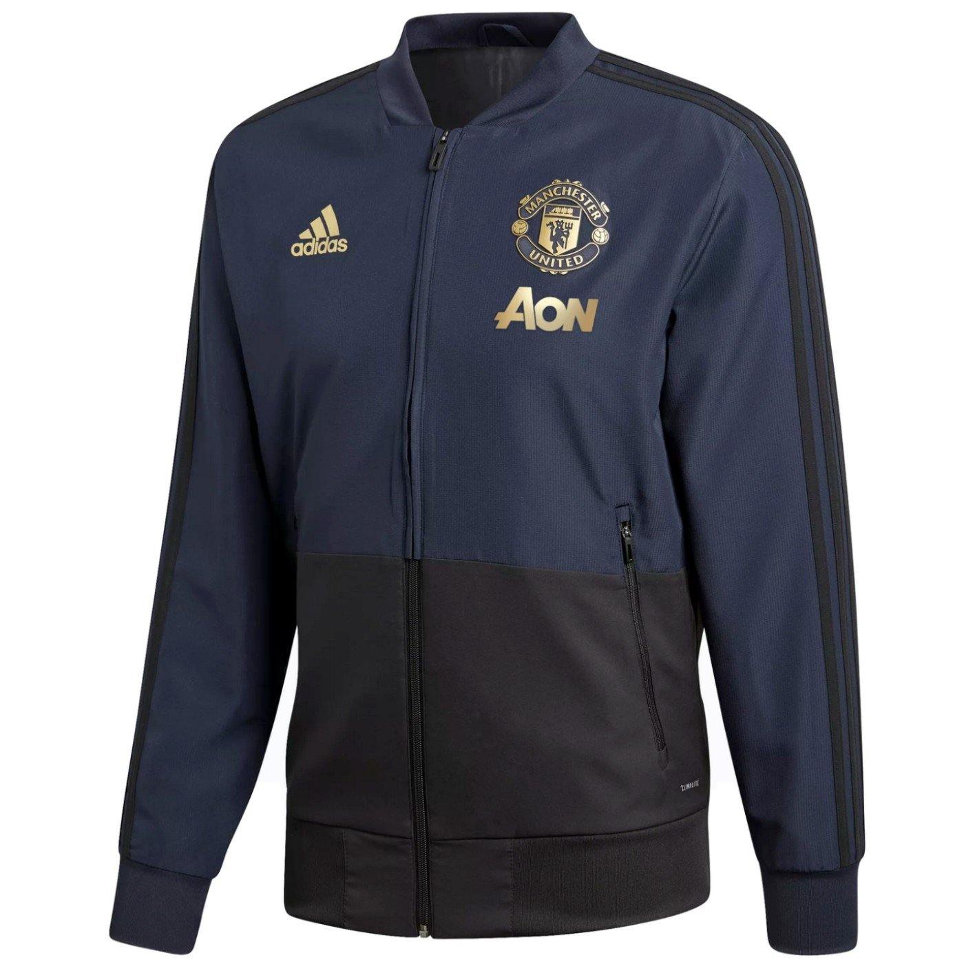 Manchester United training presentation soccer tracksuit UCL 2018/19 - Adidas-4