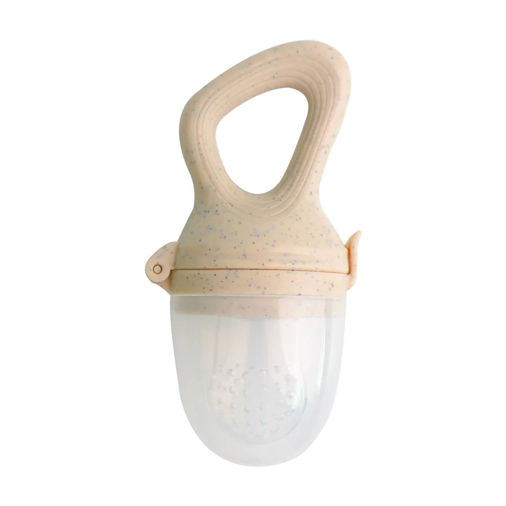 Baby Wheat Straw Food Feeder with Silicone Nipple