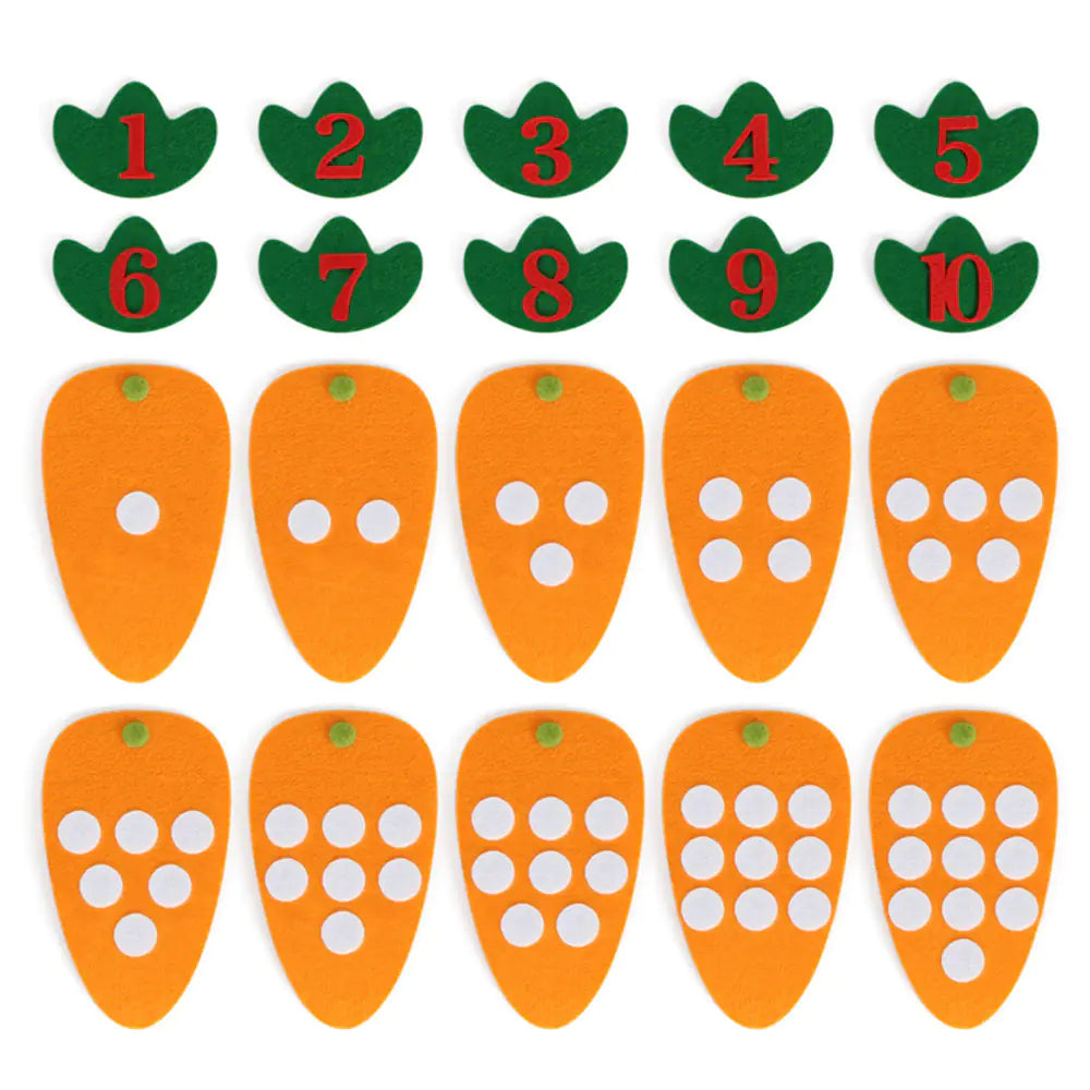 DIY Carrot Math Learning Toy for Kids' Education
