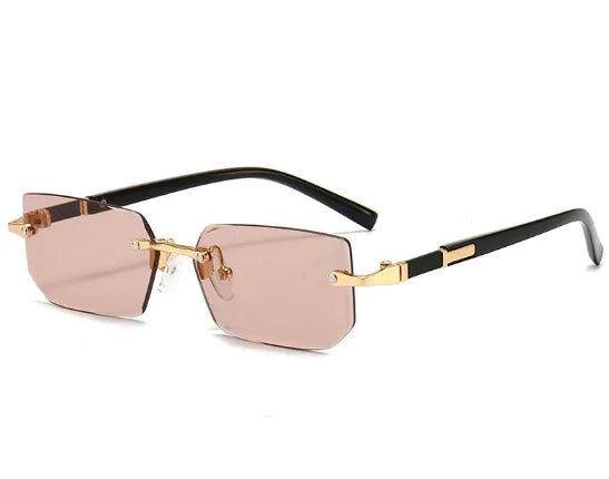 Women's Rimless Jelly Color Fashion Sunglasses