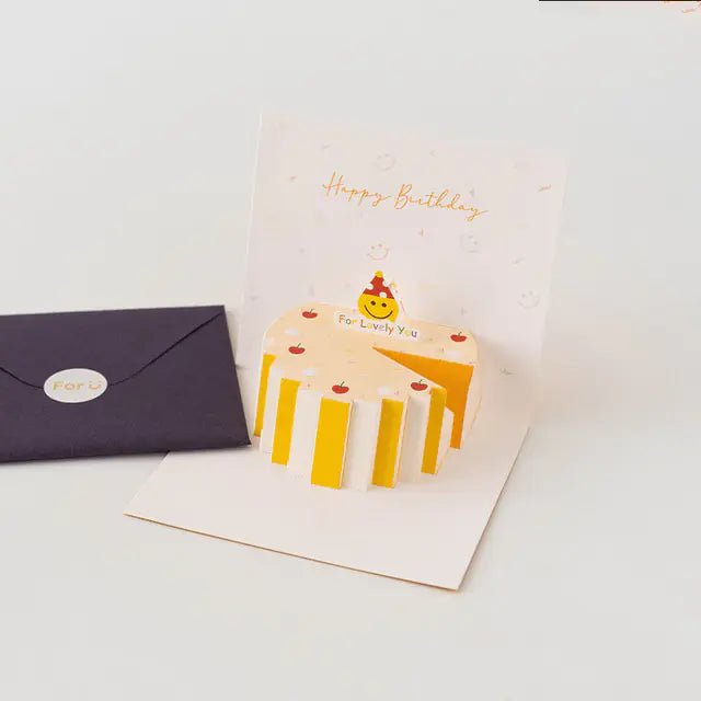 Creative 3D Personalized Cute Paper Carving Card