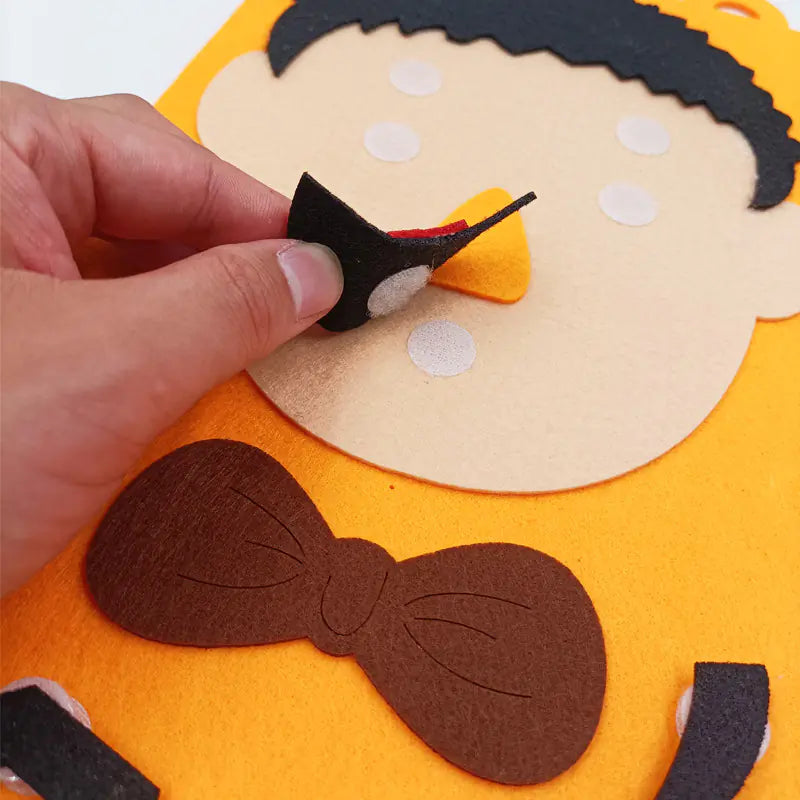Children's Emoji Puzzle Felt Craft Kit for Kindergarten