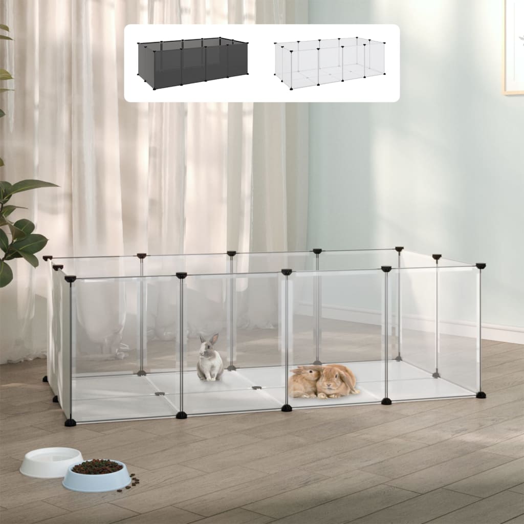 vidaXL Small Animal Cage DIY Small Animal House Rabbit Hutch PP and Steel-3