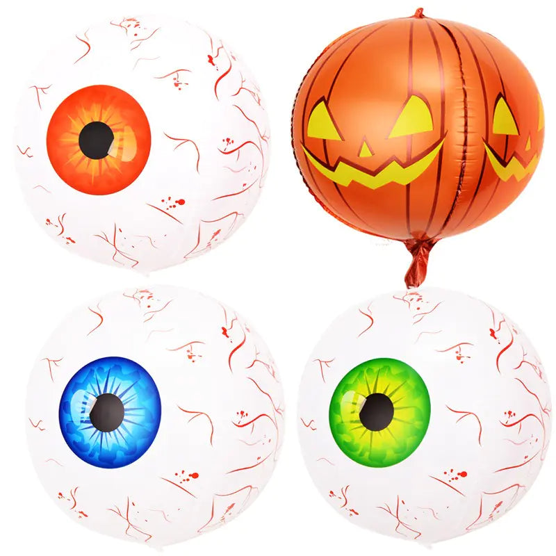 Scary Eyeball Balloons for Day of the Dead Decor
