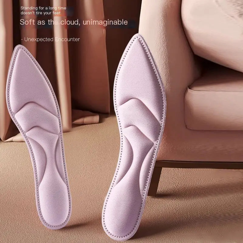 4D Women's High Heel Insoles - Soft, Breathable, Ultra-thin