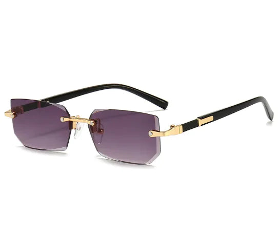 Women's Rimless Jelly Color Fashion Sunglasses