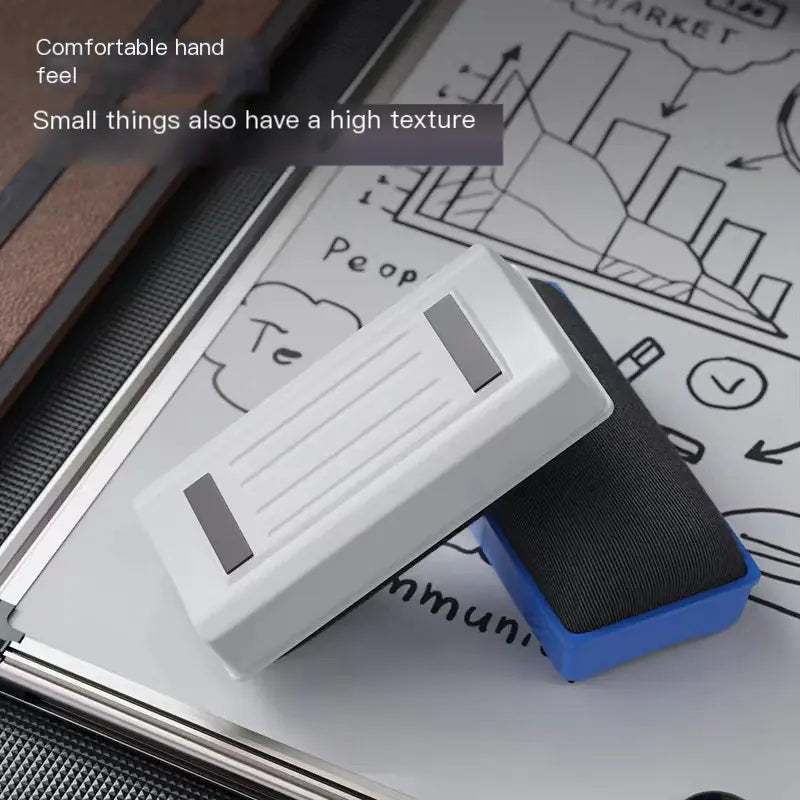 Magnetic Whiteboard Eraser with Built-in Magnet