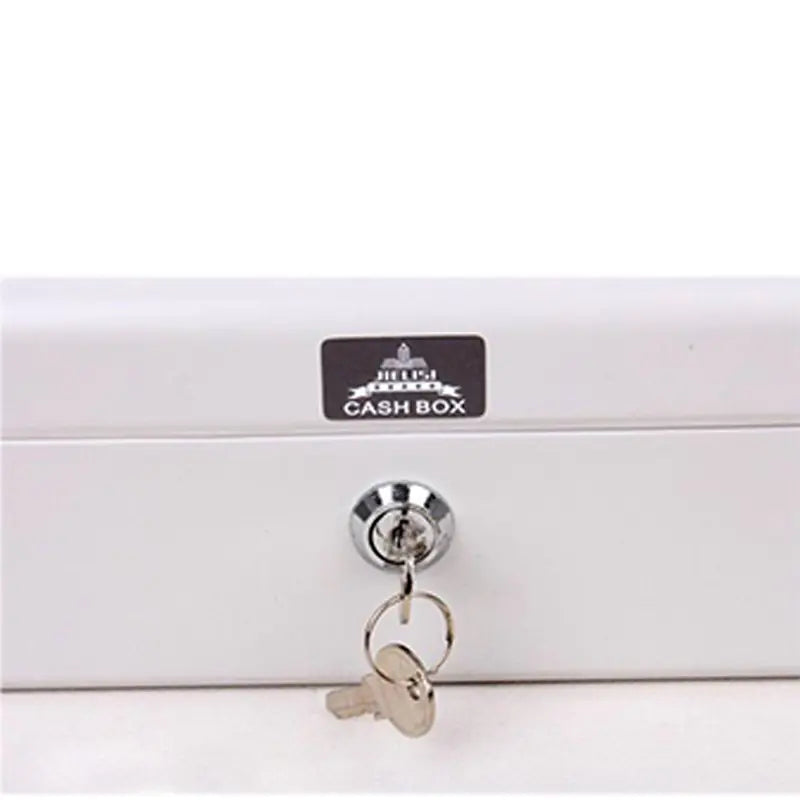 Jelis Double-Layer Metal Cash Box with Lock