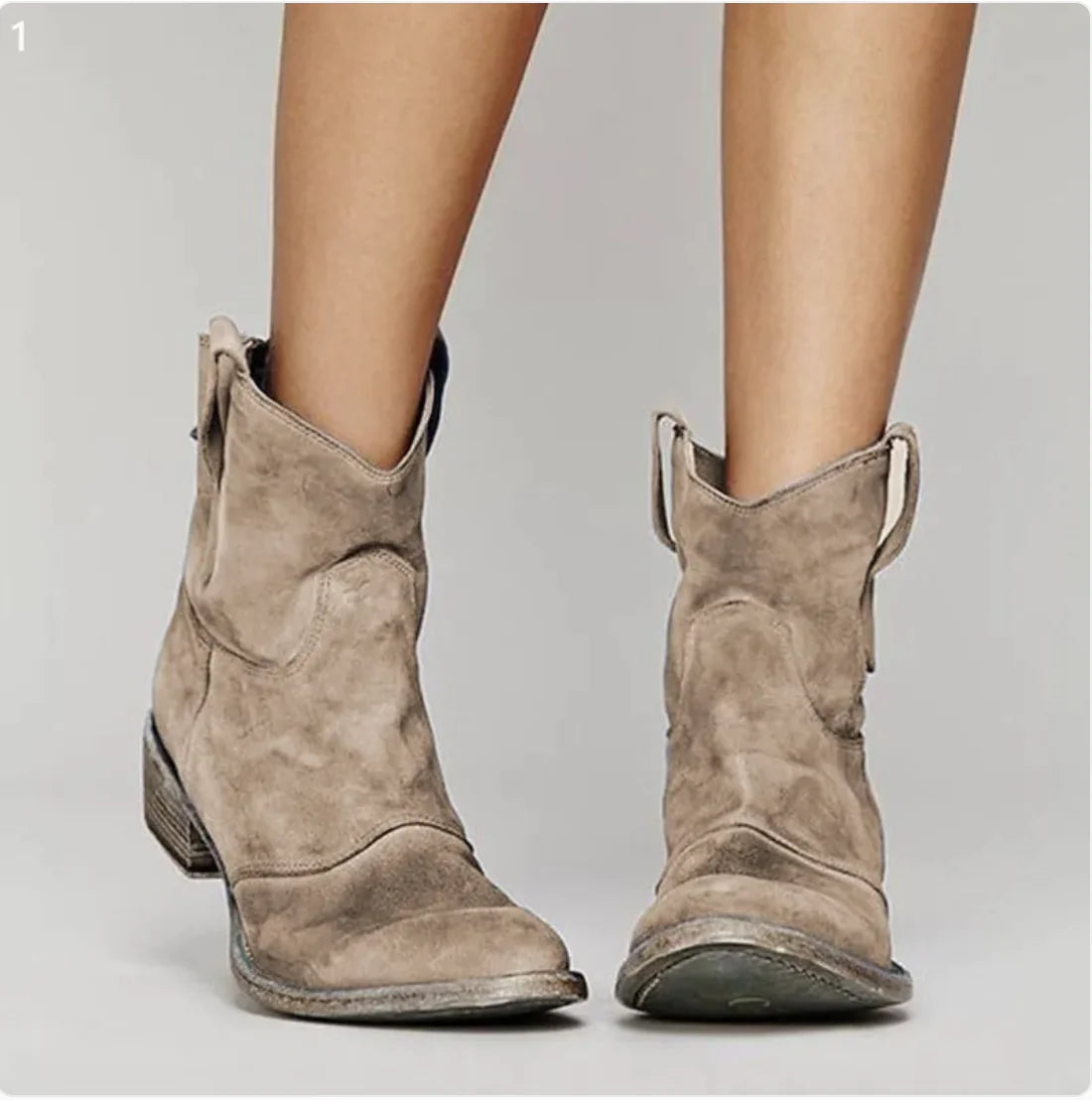Low Heel Martin Boots