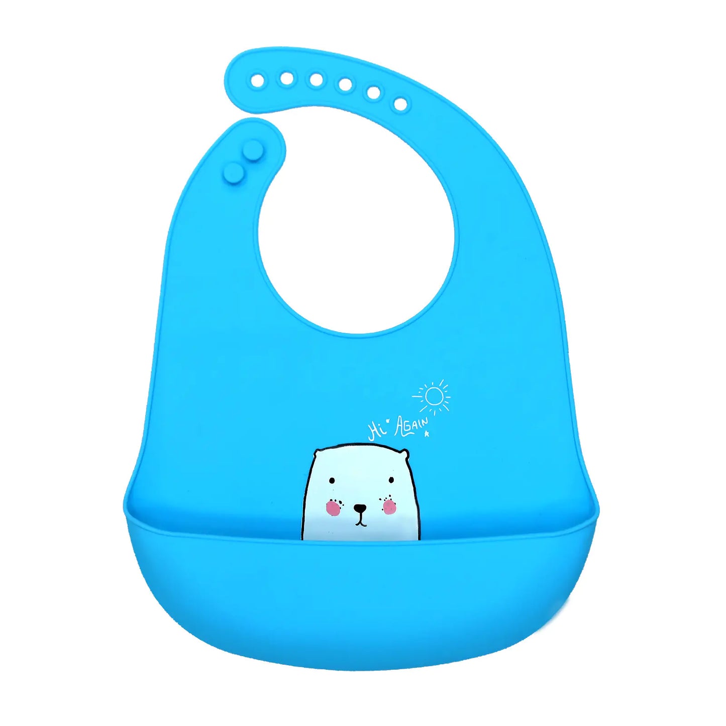 3D Baby Waterproof Silicone Bib for Feeding Kids