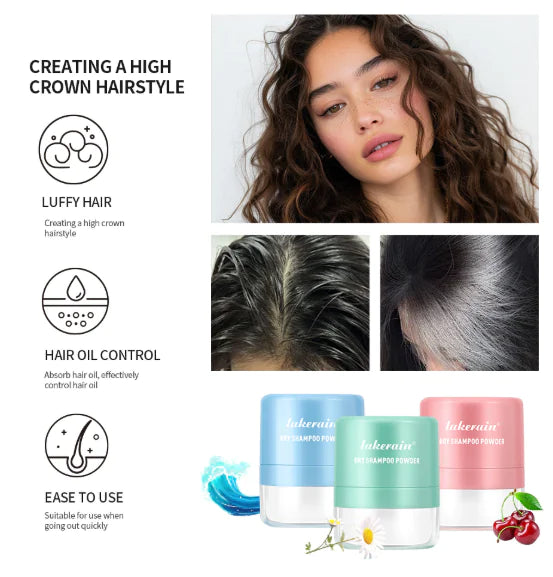 Disposable Hair Dry Shampoo Booster Powder for Bangs