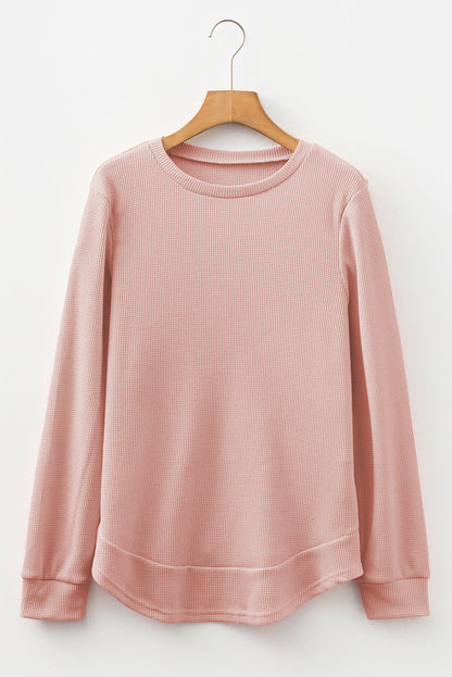 Allison Waffle Long Sleeve Top-5