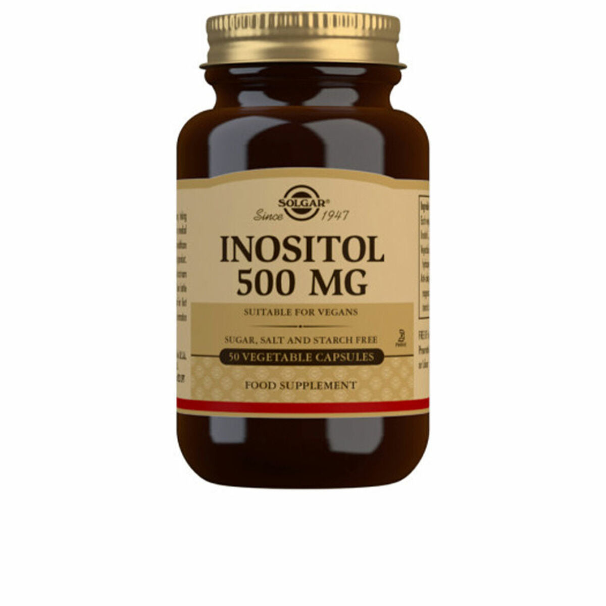 Inositol Solgar E1449 50 Capsules 500 mg 50 Units-0