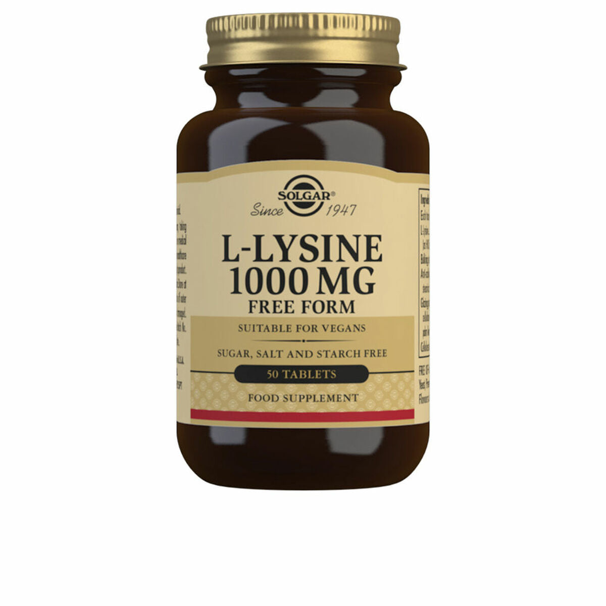 L-Lysine Solgar Lisina 50 Capsules-0