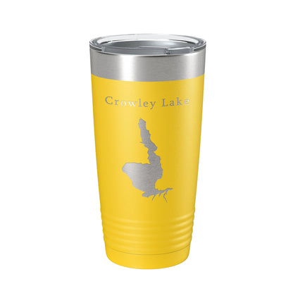 Crowley Lake Map Tumbler Travel Mug Insulated Laser Engraved Coffee Cup California 20 oz-4