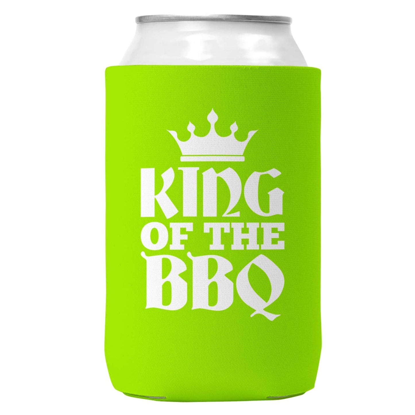 King Of The BBQ Can Coozie/Cooler for 12oz Cans-6