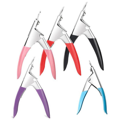 Acrylic Nail Tip Cutter False Nail Clipper U Shape Manicure Art Trimmer Tool-1