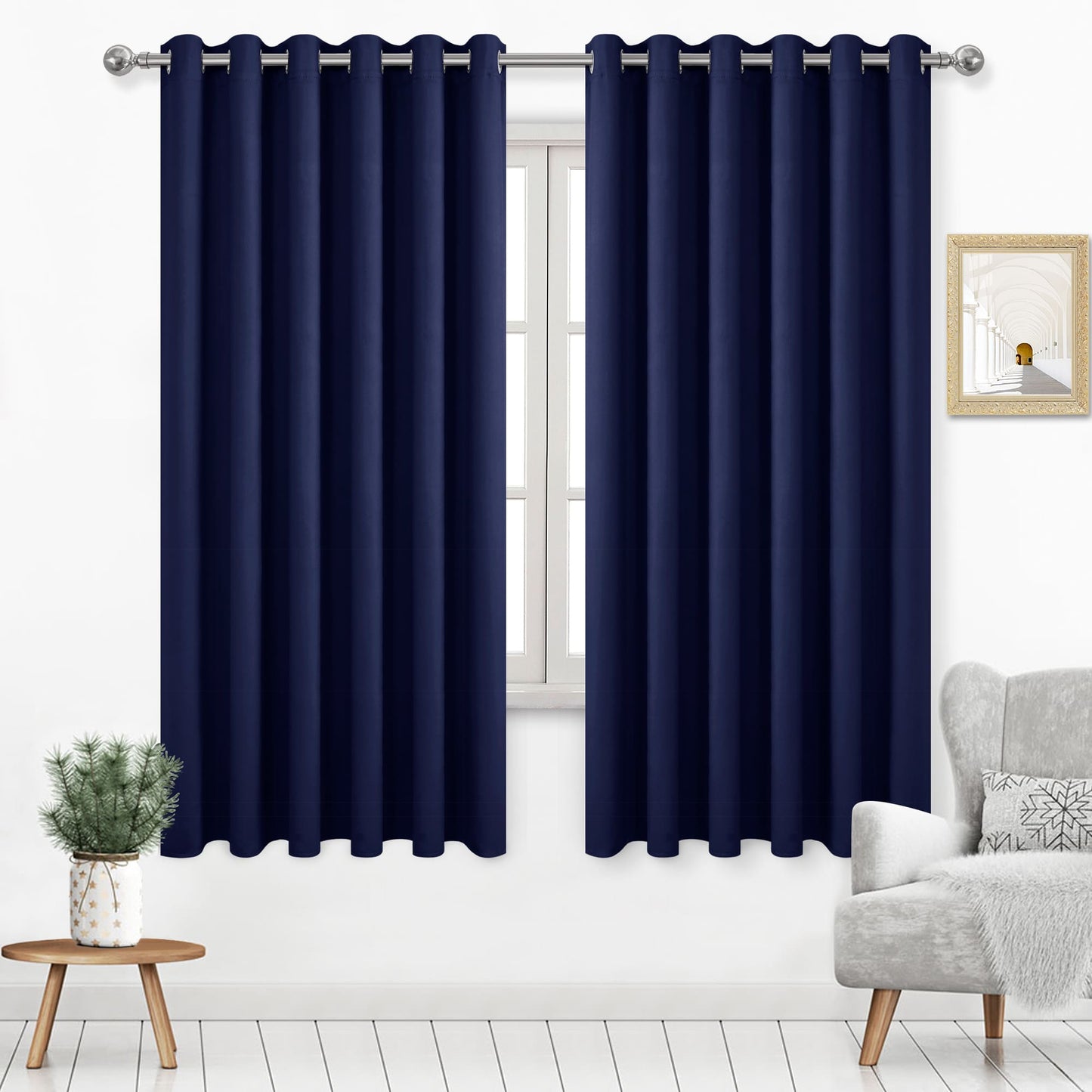 DWCN Grommet Blackout Curtains, Set of 2 Panels-12