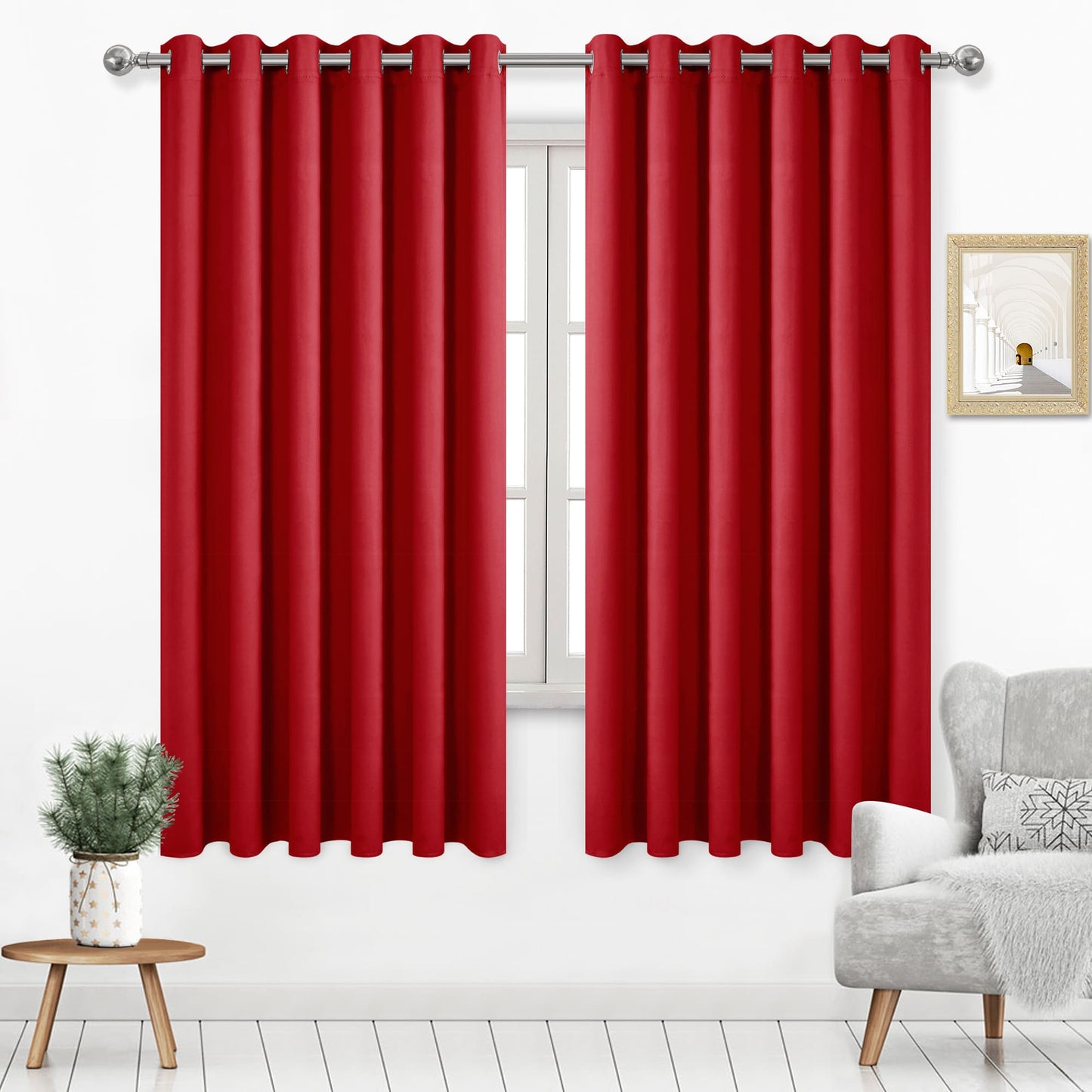 DWCN Grommet Blackout Curtains, Set of 2 Panels-10