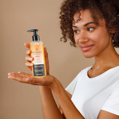 Clear & Glow Skincare Gift Set: Acne Foaming Wash, Revitalizing Facial Wash, and Makeup Remover Cleansing Towelettes-4