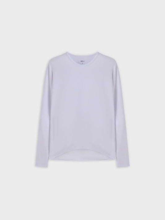 CREW RIBBED DOLMAN-WHITE-0