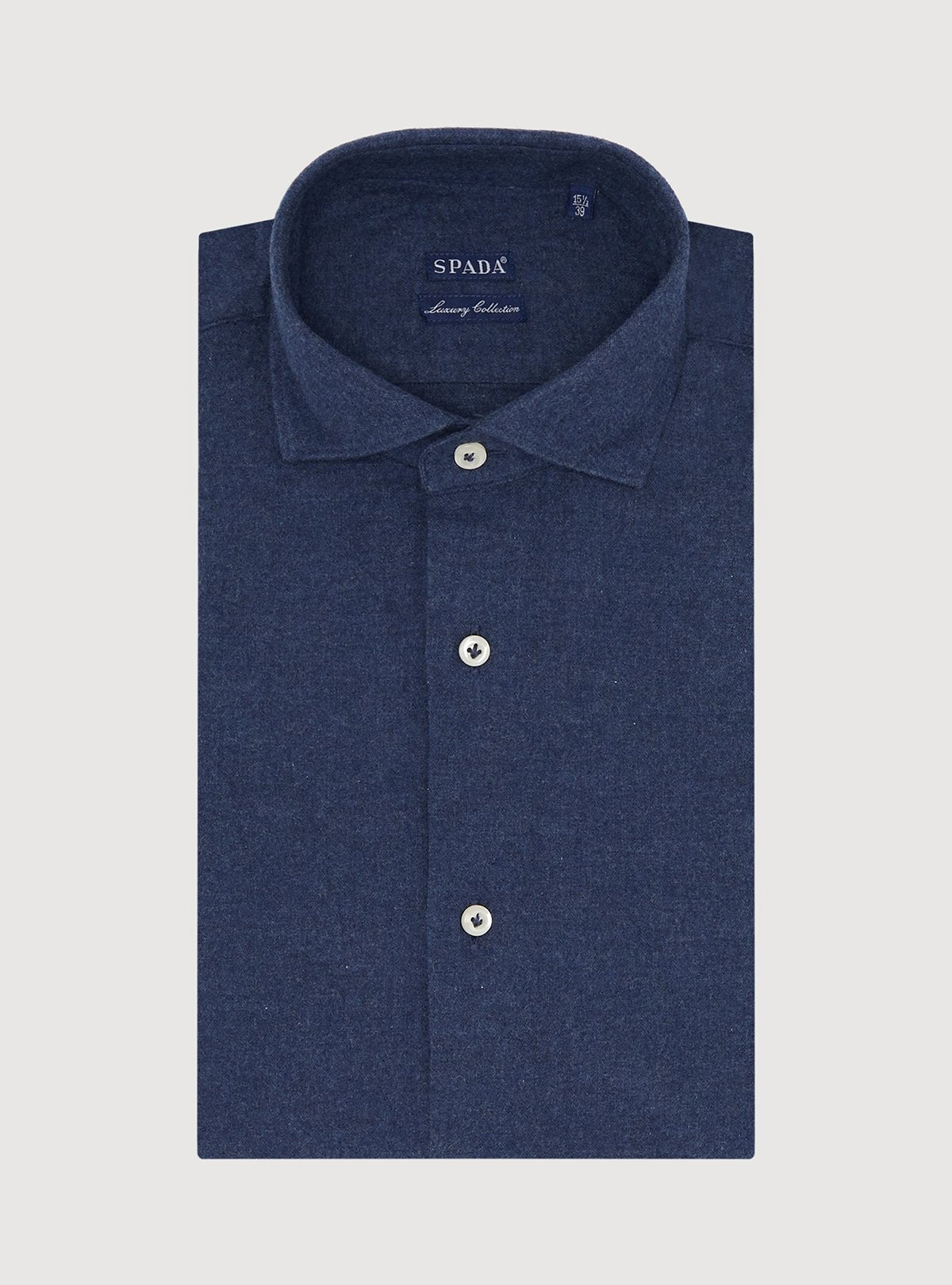 Camicia tinta unita in flanella-0