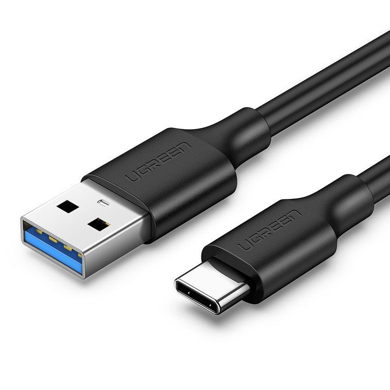 Cablu Date si Incarcare UGREEN USB la USB Type-C, 3A, 2 m, Negru (UG20884)-0