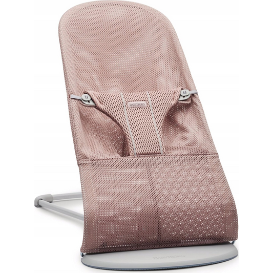 BabyBjorn BABYBJORN - leżaczek BLISS MESH - Ciemny Róż (7317680061089)-0