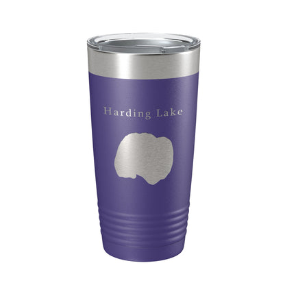 Harding Lake Map Tumbler Travel Mug Insulated Laser Engraved Coffee Cup Alaska 20 oz-15