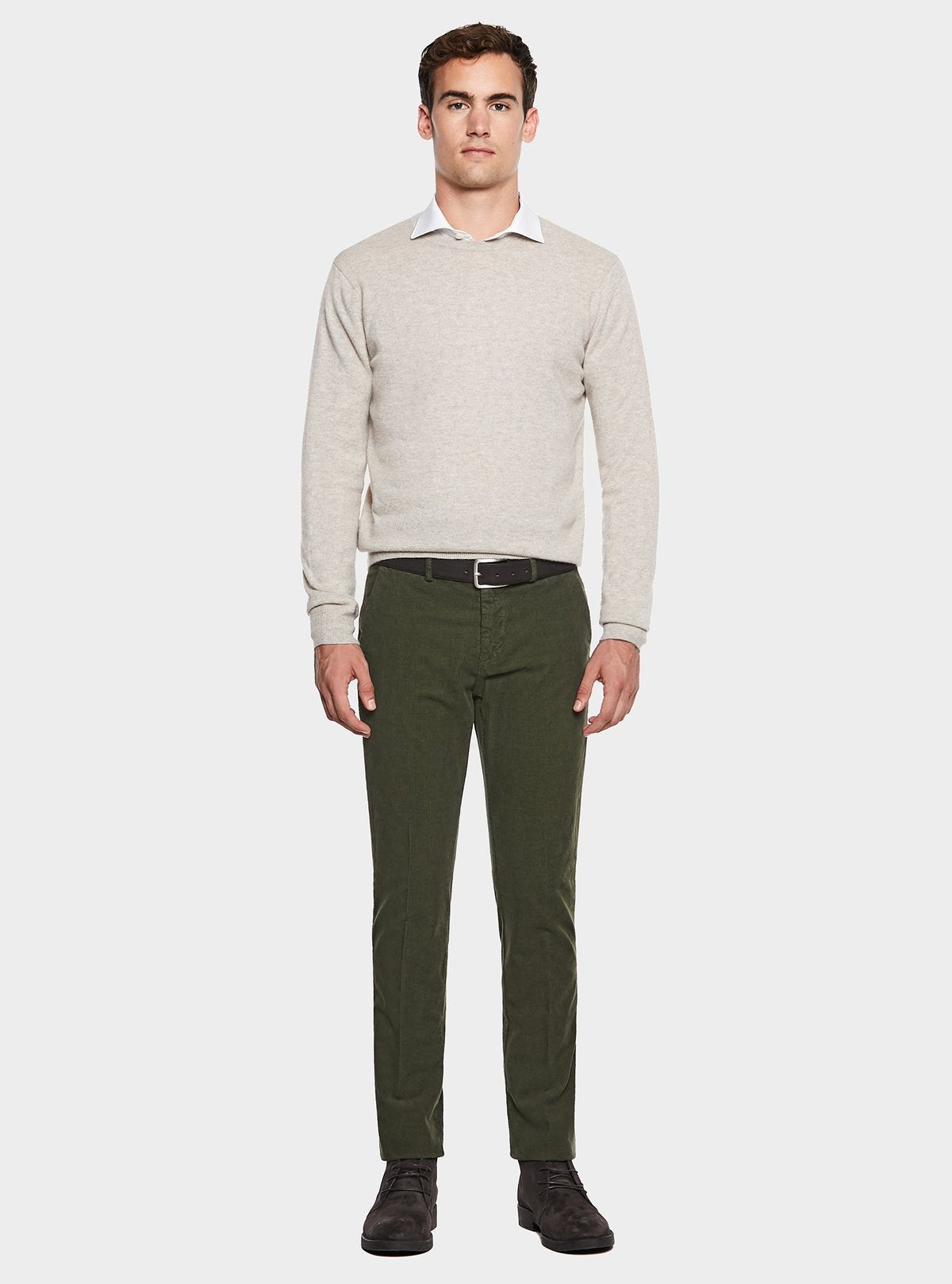 chinos in velluto a costa interrotta-0