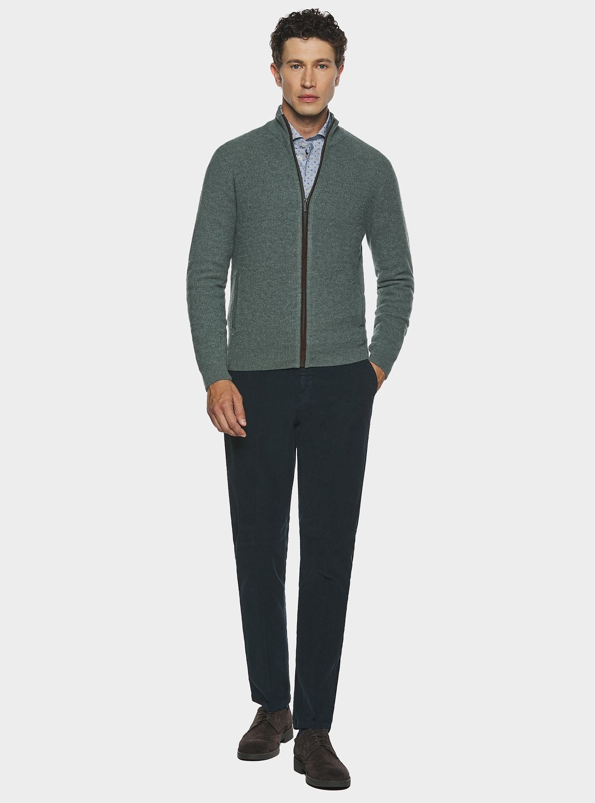 chinos in velluto a costa interrotta-0