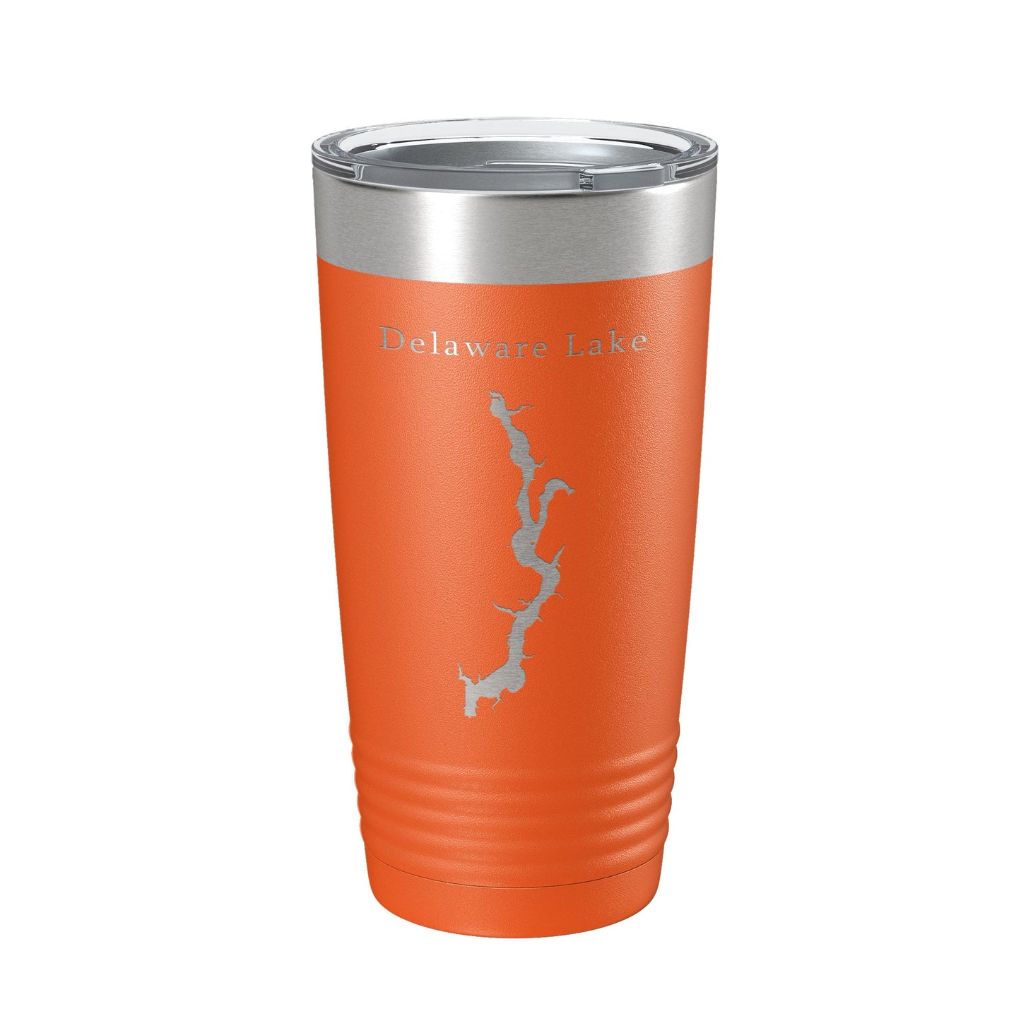 Delaware Lake Map Tumbler Travel Mug Insulated Laser Engraved Coffee Cup Ohio 20 oz-17