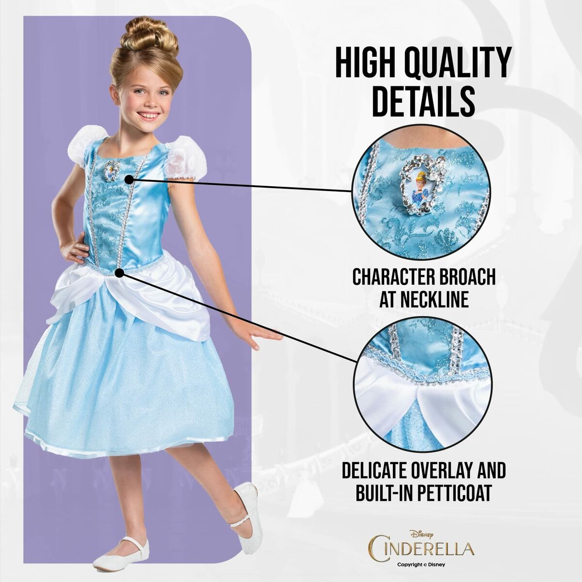 Costume for Children Jakks Pacific Cinderella 5-6 Years-4