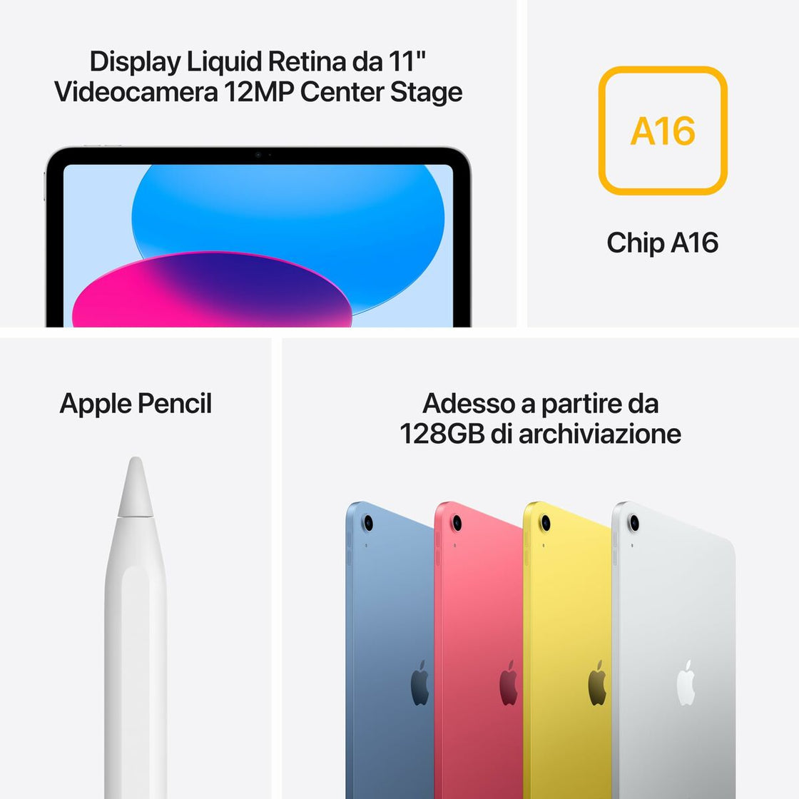 Tablet Apple MD7K4TY/A Silver 11" 256 GB-1