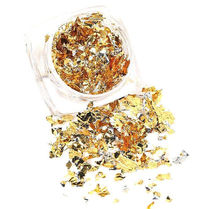 6 Colours Nail Art Sequins Mirror Glitter Powder Foil Flakes Paillette Decor Au-1